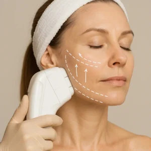 Woman having HI-FU to reduce wrinkles call LA LIPO Chessington Now!