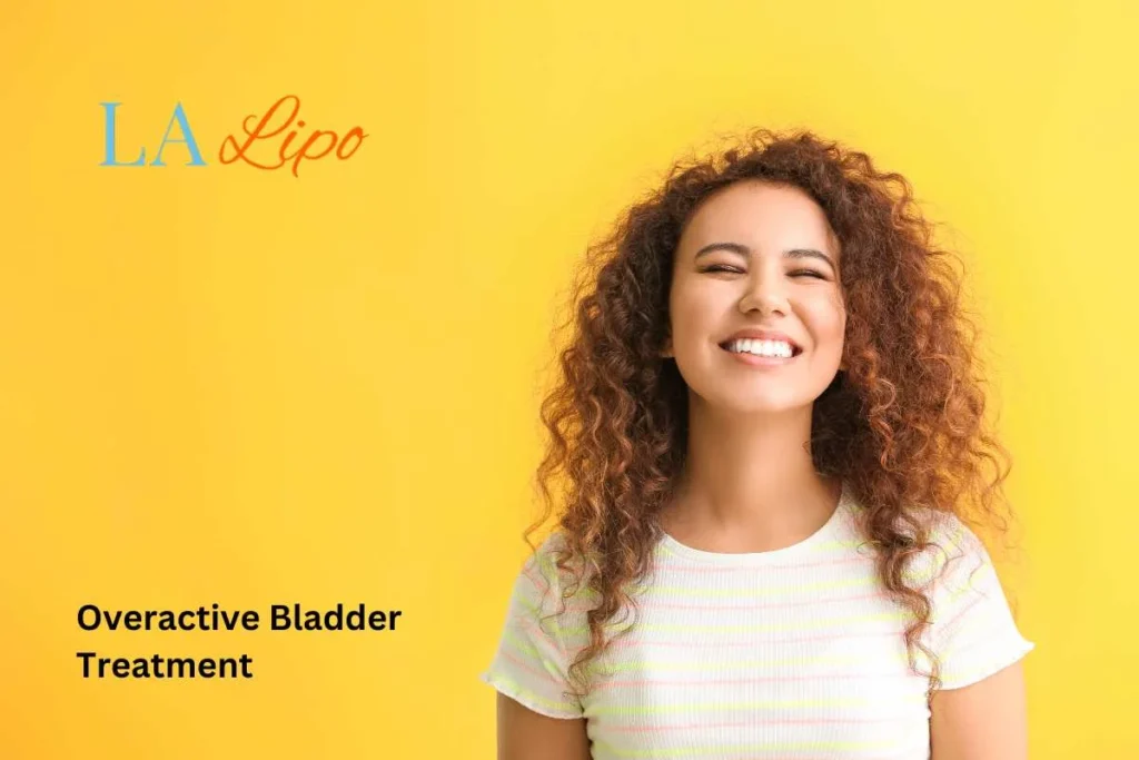 woman smiling about overactive bladder treatment Chessington solutions
