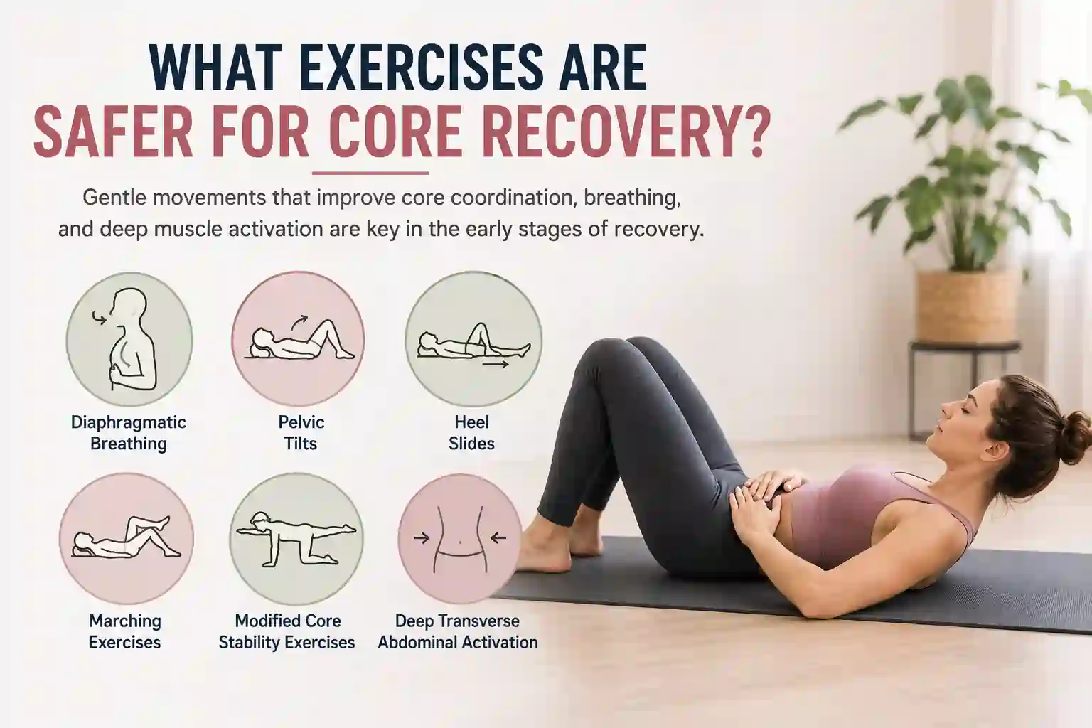 Which exercises may help diastasis recti Chessington?